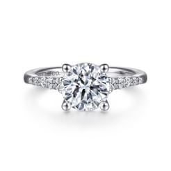 Reed - Platinum Round Diamond Engagement Ring