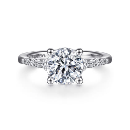 Reed - Platinum Round Diamond Engagement Ring