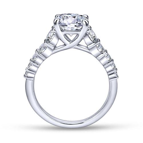 Reed - Platinum Round Diamond Engagement Ring - 0.7 ct - Shot 2