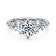 Reena - 14K Yellow Gold Round Diamond Engagement Ring