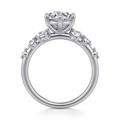 Reena - 14K Yellow Gold Round Diamond Engagement Ring