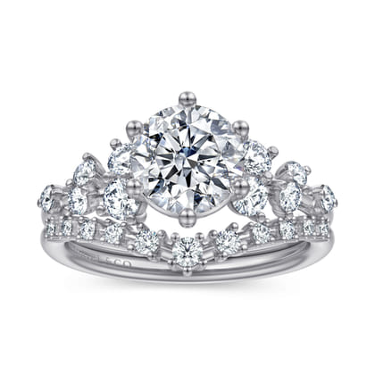 Reena - 14K Yellow Gold Round Diamond Engagement Ring