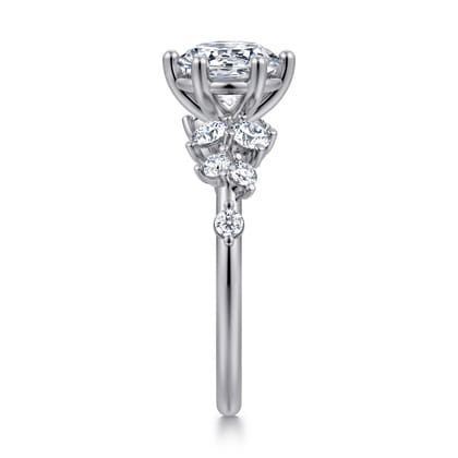 Reena - 14K Yellow Gold Round Diamond Engagement Ring