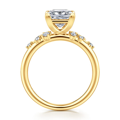 Reena - 18K Yellow Gold Princess Cut Diamond Engagement Ring