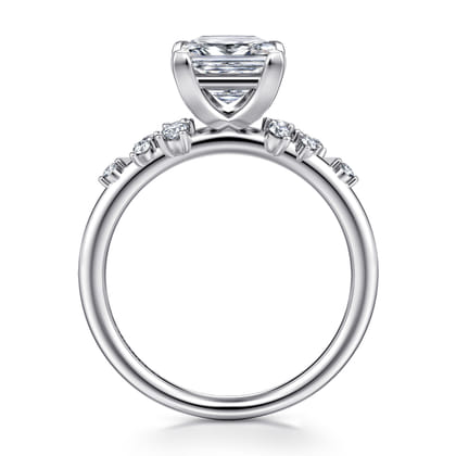 Reena - Platinum Princess Cut Diamond Engagement Ring
