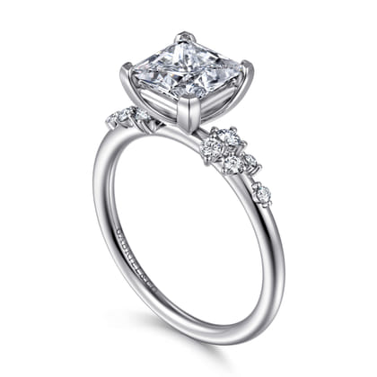 Reena - Platinum Princess Cut Diamond Engagement Ring