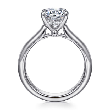 Reeve - 14K White Gold Round Diamond Engagement Ring