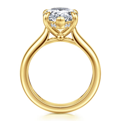 Reeve - 14K Yellow Gold Pear Shape Diamond Engagement Ring