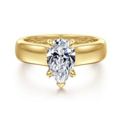 Reeve - 14K Yellow Gold Pear Shape Diamond Engagement Ring