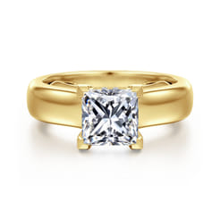 Reeve - 14K Yellow Gold Princess Cut Diamond Engagement Ring