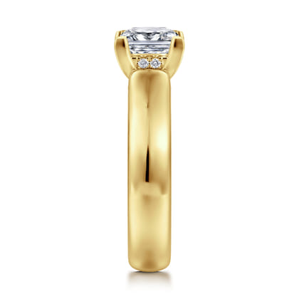 Reeve - 14K Yellow Gold Princess Cut Diamond Engagement Ring