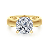 Reeve - 14K Yellow Gold Round Diamond Engagement Ring