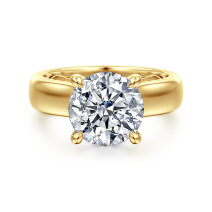 Reeve - 14K Yellow Gold Round Diamond Engagement Ring