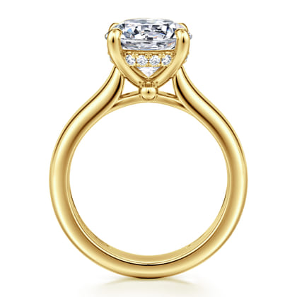 Reeve - 14K Yellow Gold Round Diamond Engagement Ring