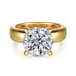Reeve - 14K Yellow Gold Round Diamond Engagement Ring
