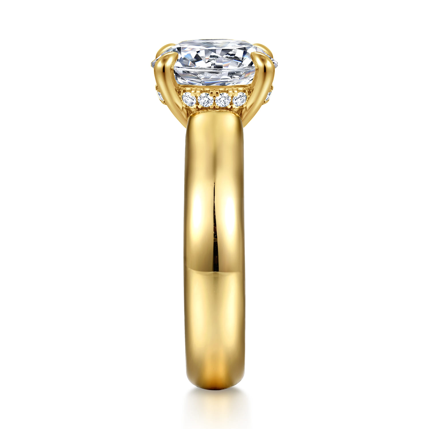 Reeve - 14K Yellow Gold Round Diamond Engagement Ring