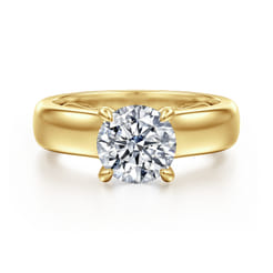 Reeve - 14K Yellow Gold Round Diamond Engagement Ring