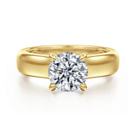 Reeve - 14K Yellow Gold Round Diamond Engagement Ring