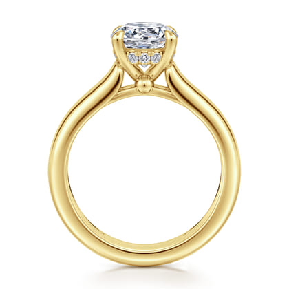 Reeve - 14K Yellow Gold Round Diamond Engagement Ring