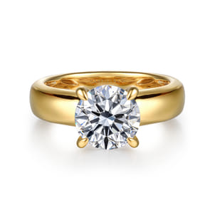 Reeve - 14K Yellow Gold Round Diamond Engagement Ring
