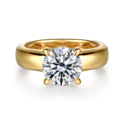 Reeve - 14K Yellow Gold Round Diamond Engagement Ring