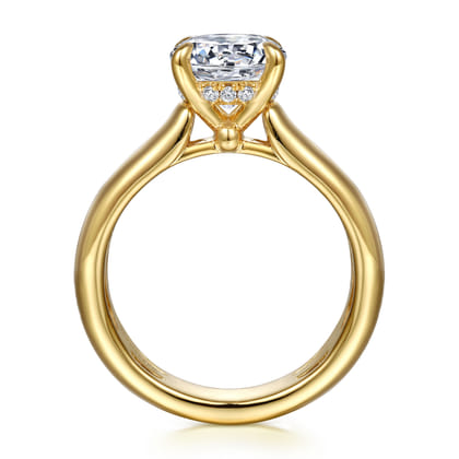 Reeve - 14K Yellow Gold Round Diamond Engagement Ring