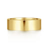 Straight Wedding Ring in 14k Yellow Gold with   at Gabriel & Co.