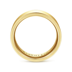 Reigne - 14K Yellow Gold 6mm High Polished Cigar Band