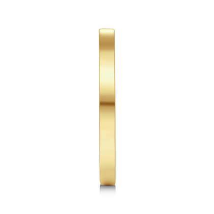 Reigne - 2mm 14K Yellow Gold High Polished Cigar Band