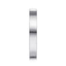 Straight Wedding Ring in 14k White Gold with   at Gabriel & Co.