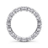 Eternity Band Wedding Ring in 14k White Gold with Oval Natural Diamond at Gabriel & Co.