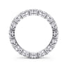 Eternity Band Wedding Ring in 14k White Gold with Oval Natural Diamond at Gabriel & Co.