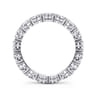 Eternity Band Wedding Ring in 14k White Gold with Oval Natural Diamond at Gabriel & Co.