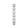 Eternity Band Wedding Ring in 14k White Gold with Oval Natural Diamond at Gabriel & Co.