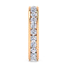 Eternity Band Wedding Ring in 14k Rose Gold with Round Natural Diamond at Gabriel & Co.
