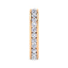 Eternity Band Wedding Ring in 14k Rose Gold with Round Natural Diamond at Gabriel & Co.