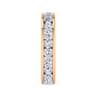 Eternity Band Wedding Ring in 14k Rose Gold with Round Natural Diamond at Gabriel & Co.