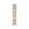 Eternity Band Wedding Ring in 14k Rose Gold with Round Natural Diamond at Gabriel & Co.