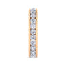 Eternity Band Wedding Ring in 14k Rose Gold with Round Natural Diamond at Gabriel & Co.