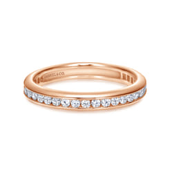 Remie - 14K Rose Gold Channel Set Diamond Eternity Band