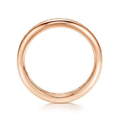 Remie - 14K Rose Gold Channel Set Diamond Eternity Band