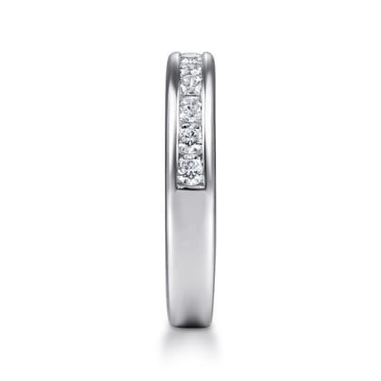 Remie - 14K White Gold Channel Set Diamond Anniversary Band