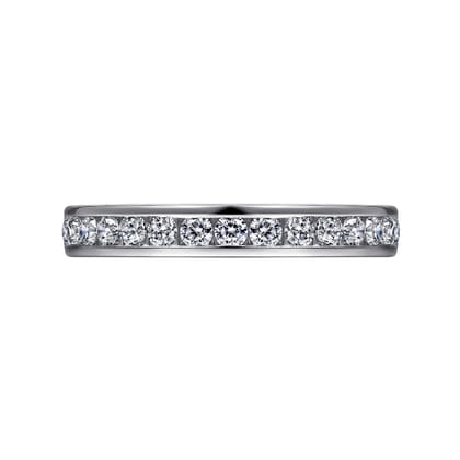 Remie - 14K White Gold Channel Set Diamond Anniversary Band