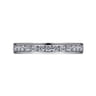 Straight Wedding Ring in 14k White Gold with Round Natural Diamond at Gabriel & Co.