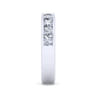 Straight Wedding Ring in 14k White Gold with Round Natural Diamond at Gabriel & Co.