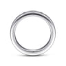 Straight Wedding Ring in 14k White Gold with Round Natural Diamond at Gabriel & Co.