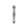 Straight Wedding Ring in 14k White Gold with Round Natural Diamond at Gabriel & Co.