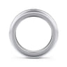Straight Wedding Ring in 14k White Gold with Round Natural Diamond at Gabriel & Co.