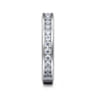 Straight Wedding Ring in 14k White Gold with Round Natural Diamond at Gabriel & Co.