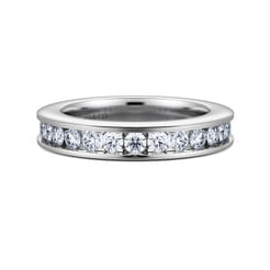 Remie - 14K White Gold Channel Set Diamond Anniversary Band